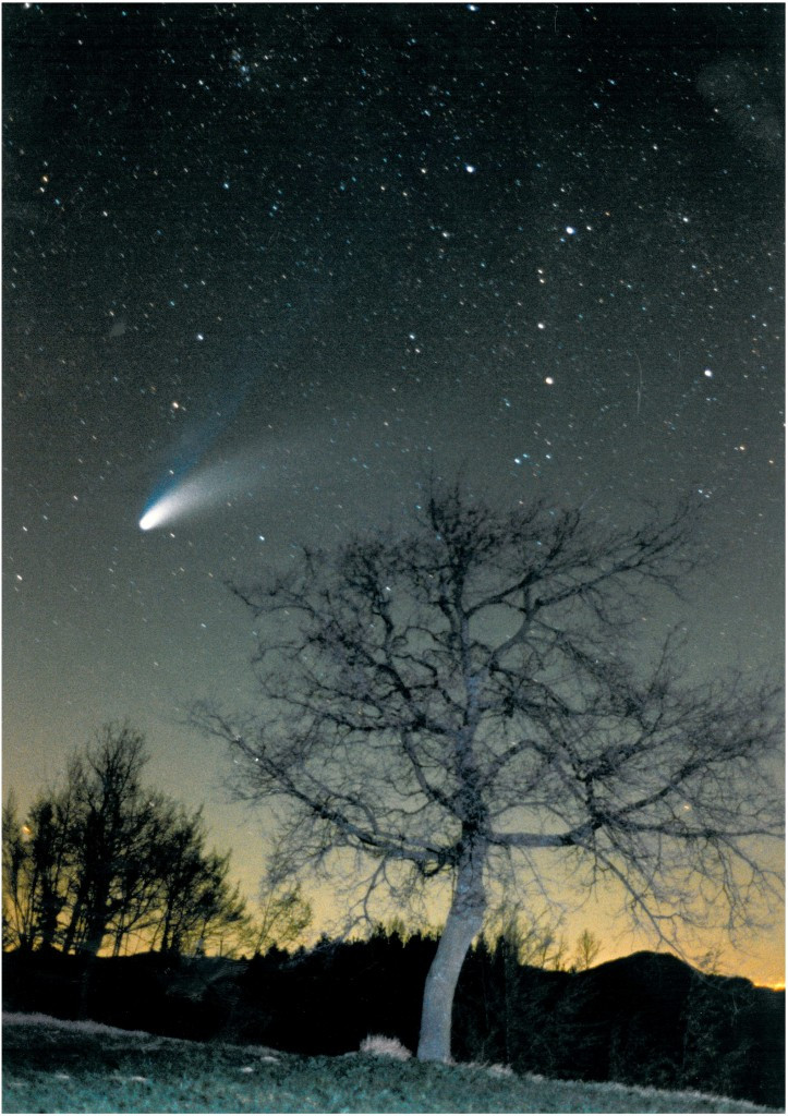 La cometa Hale Bopp fotografata il 29 marzo 1997 da Monte Romano
